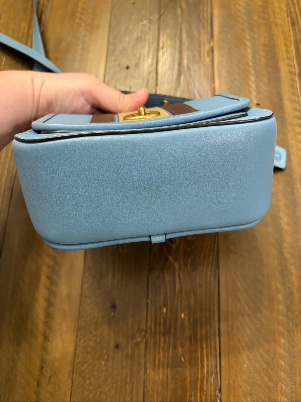 Coach Rambler Crossbody 16 in Pacific Blue